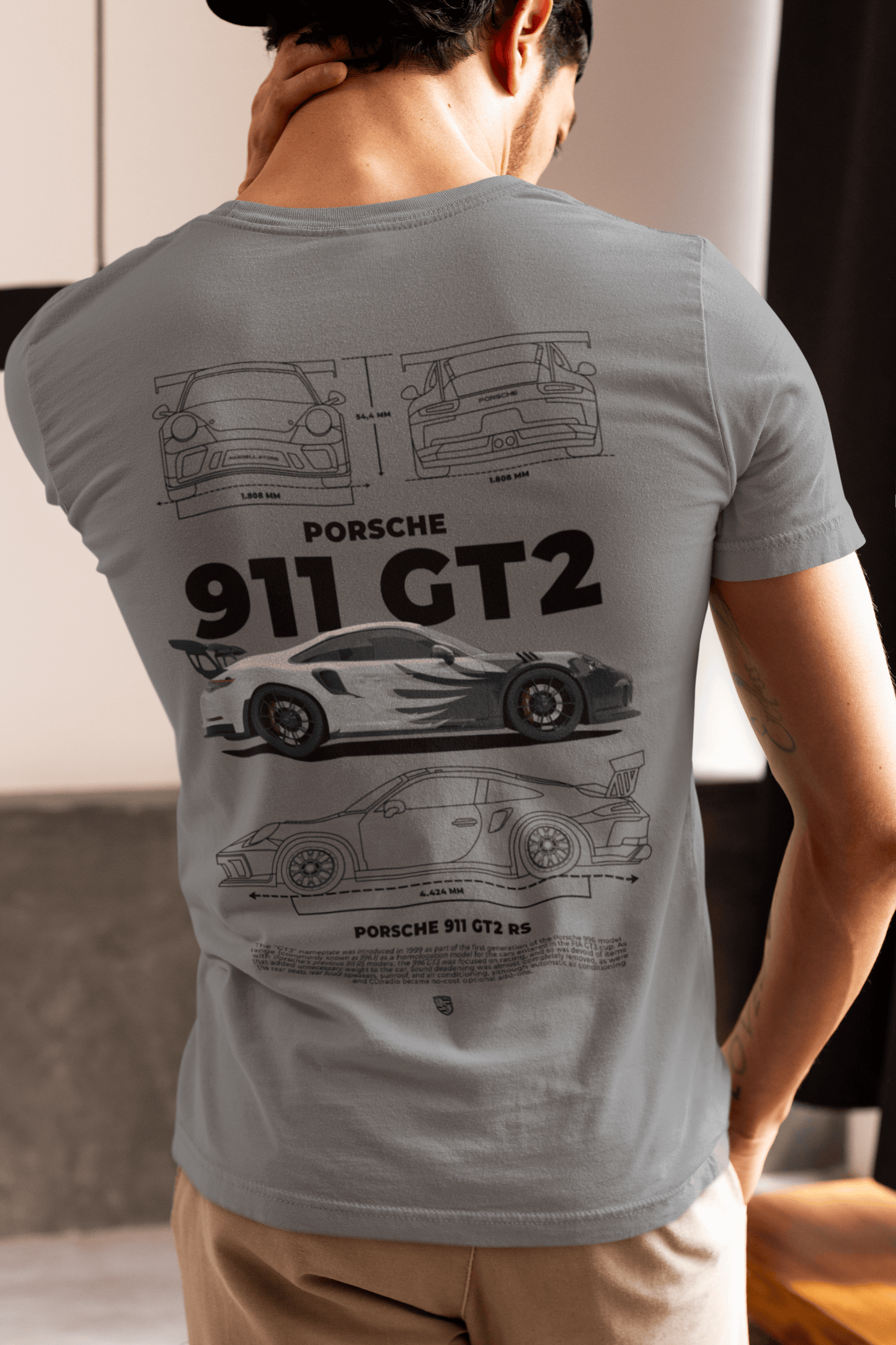 Porsche 911 GT2 RS Graphic T-Shirt — Blueprint Spec Sheet