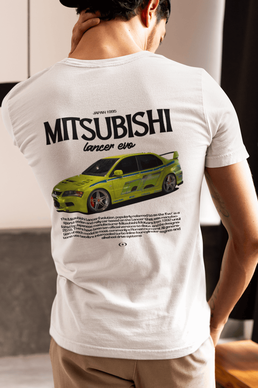 Mitsubishi Lancer Evolution Graphic T-Shirt — Japan 1995 JDM Style