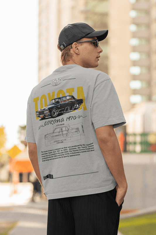 Toyota Corona 1970 Graphic T-Shirt — Blueprint Style