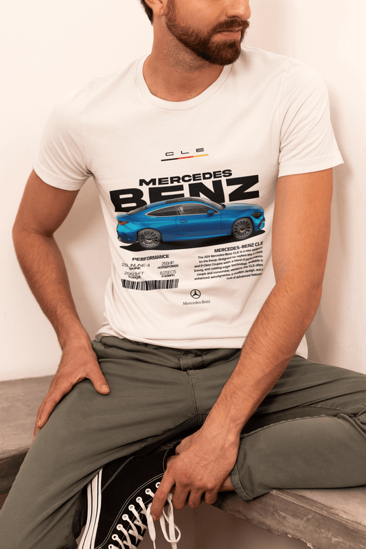 Mercedes-Benz CLE Graphic T-Shirt — Photo & Typography