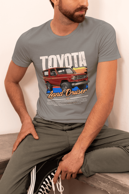 Toyota Land Cruiser Graphic T-Shirt — Retro Off-Road Poster