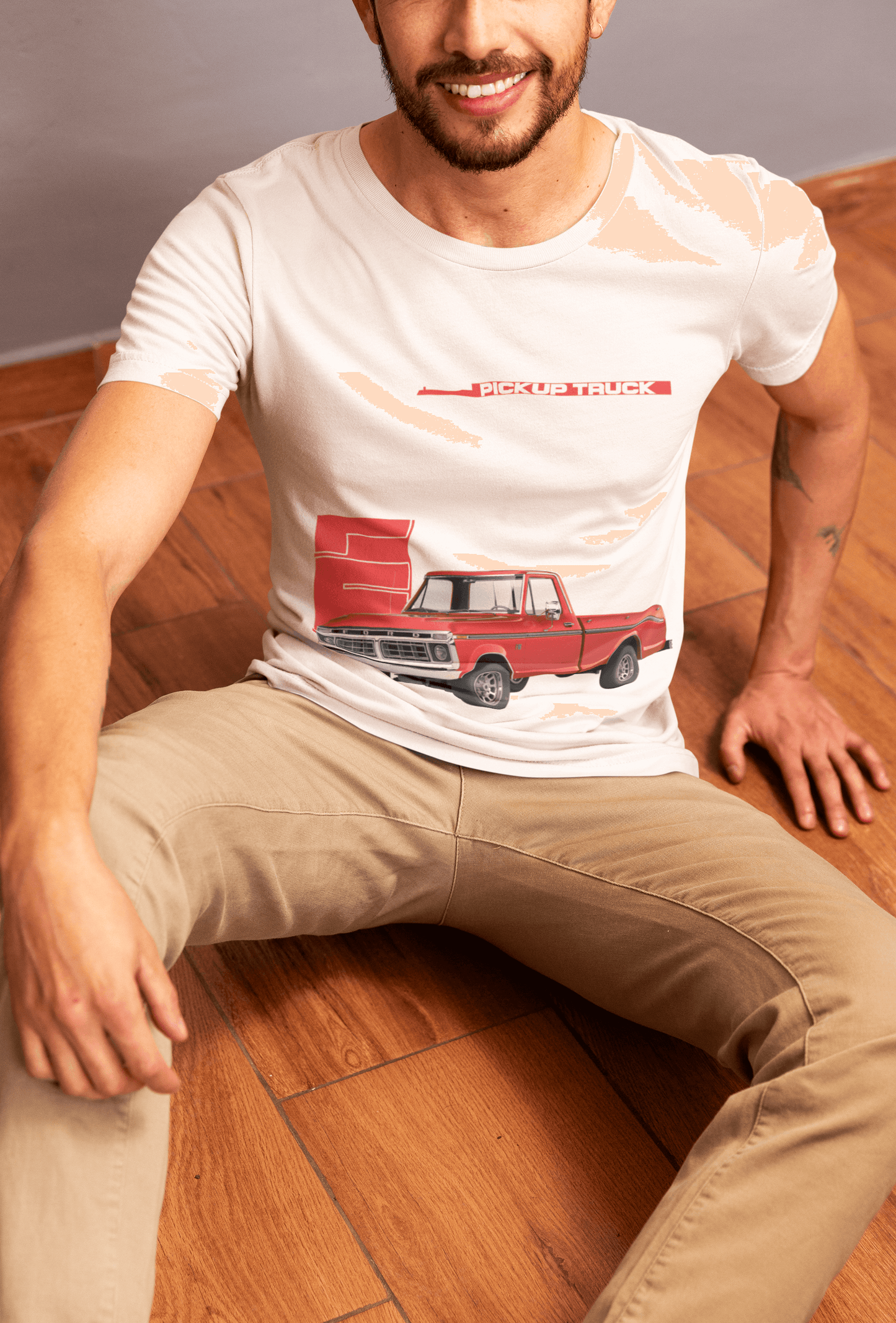 Ford Mustang RTR “Hoonicorn” 1965 Graphic T-Shirt — Photo & Line Sketch