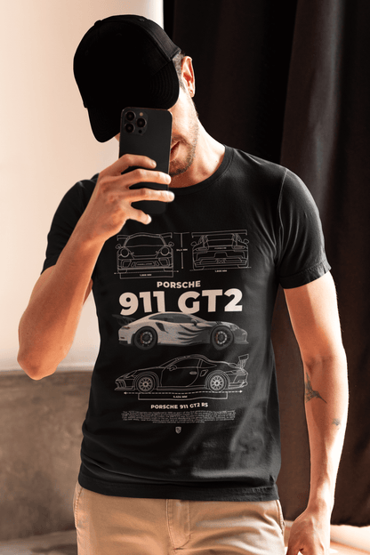 Porsche 911 GT2 RS Graphic T-Shirt — Blueprint Spec Sheet