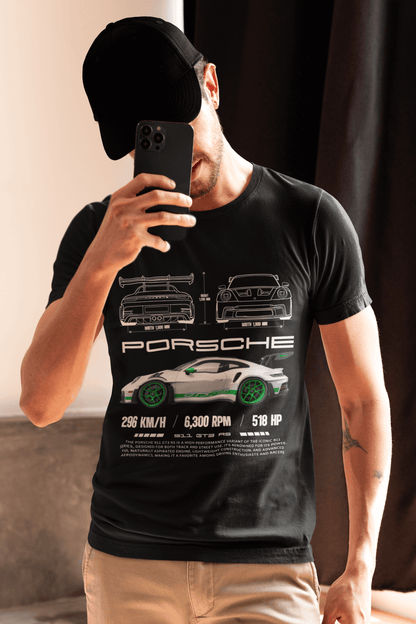 Porsche 911 GT3 RS Graphic T-Shirt — Blueprint Performance Poster