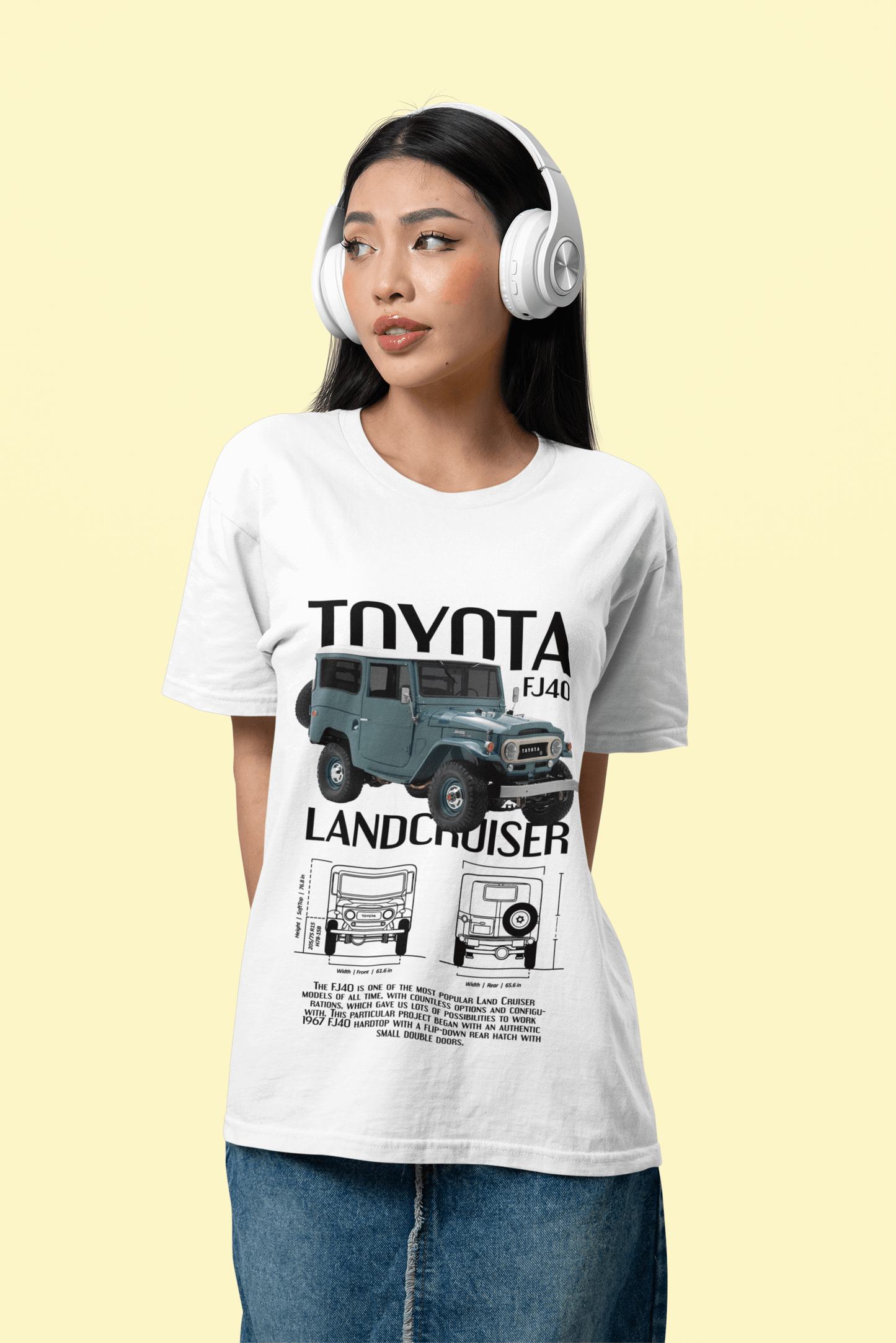 Toyota FJ40 Land Cruiser Graphic T-Shirt — Off-Road Blueprint