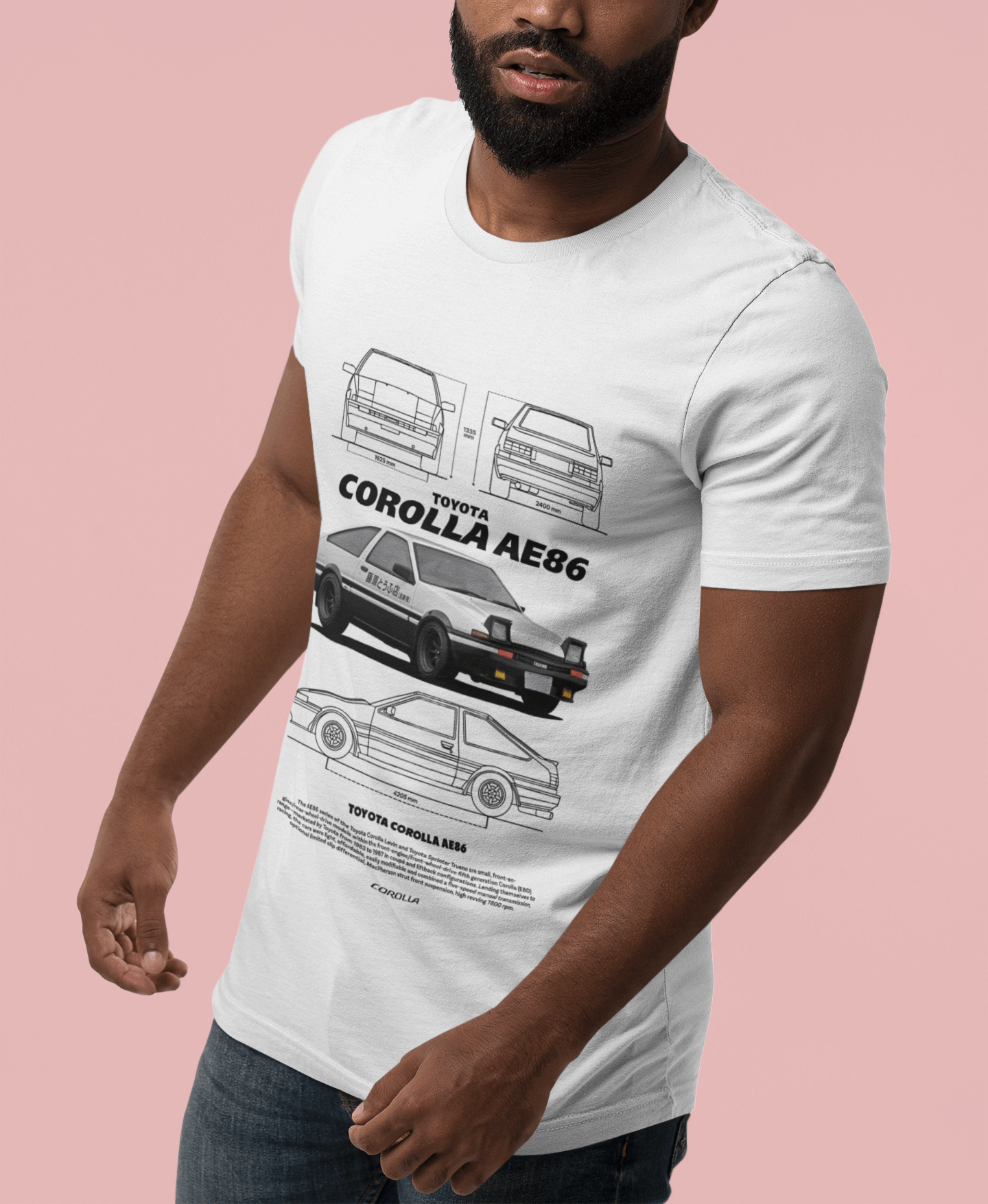 Toyota Corolla AE86 Graphic T-Shirt — Drift Blueprint