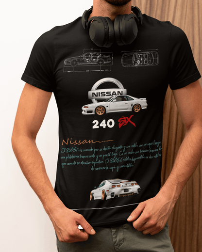 Nissan 240SX S13 Graphic T-Shirt — JDM Blueprint Drift Style