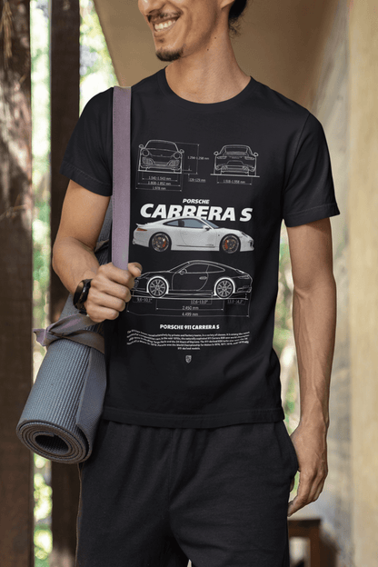 Porsche 911 Carrera S Graphic T-Shirt — Blueprint Spec Sheet