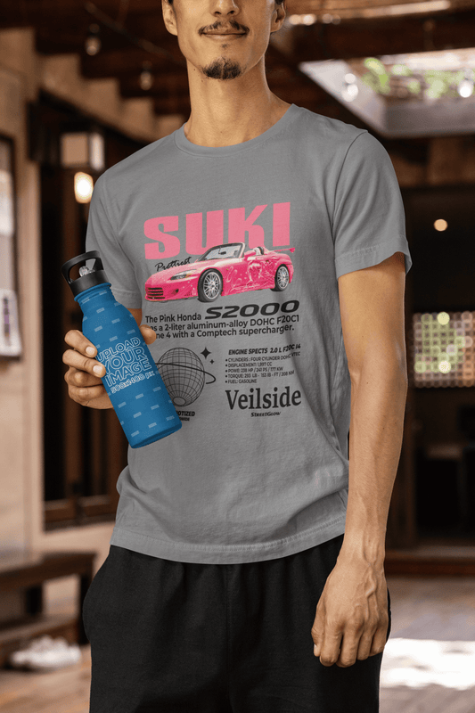 Honda S2000 “Suki Pink” Graphic T-Shirt — Photo & Poster Layout