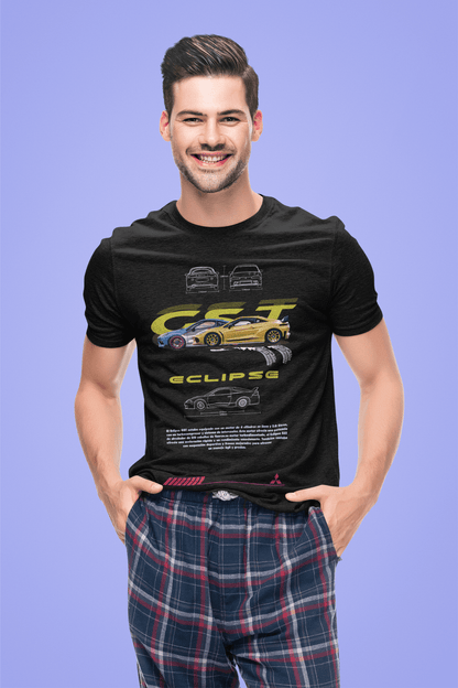 Mitsubishi Eclipse GST Graphic T-Shirt — Blueprint Style