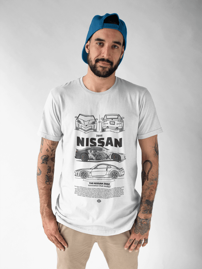 Nissan 350Z Graphic T-Shirt — Camo Blueprint JDM Style