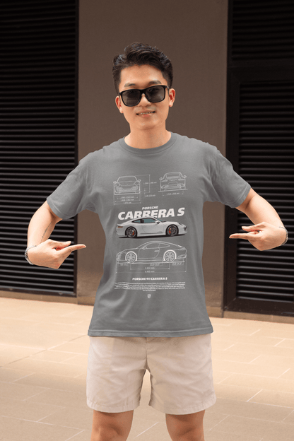 Porsche 911 Carrera S Graphic T-Shirt — Blueprint Spec Sheet