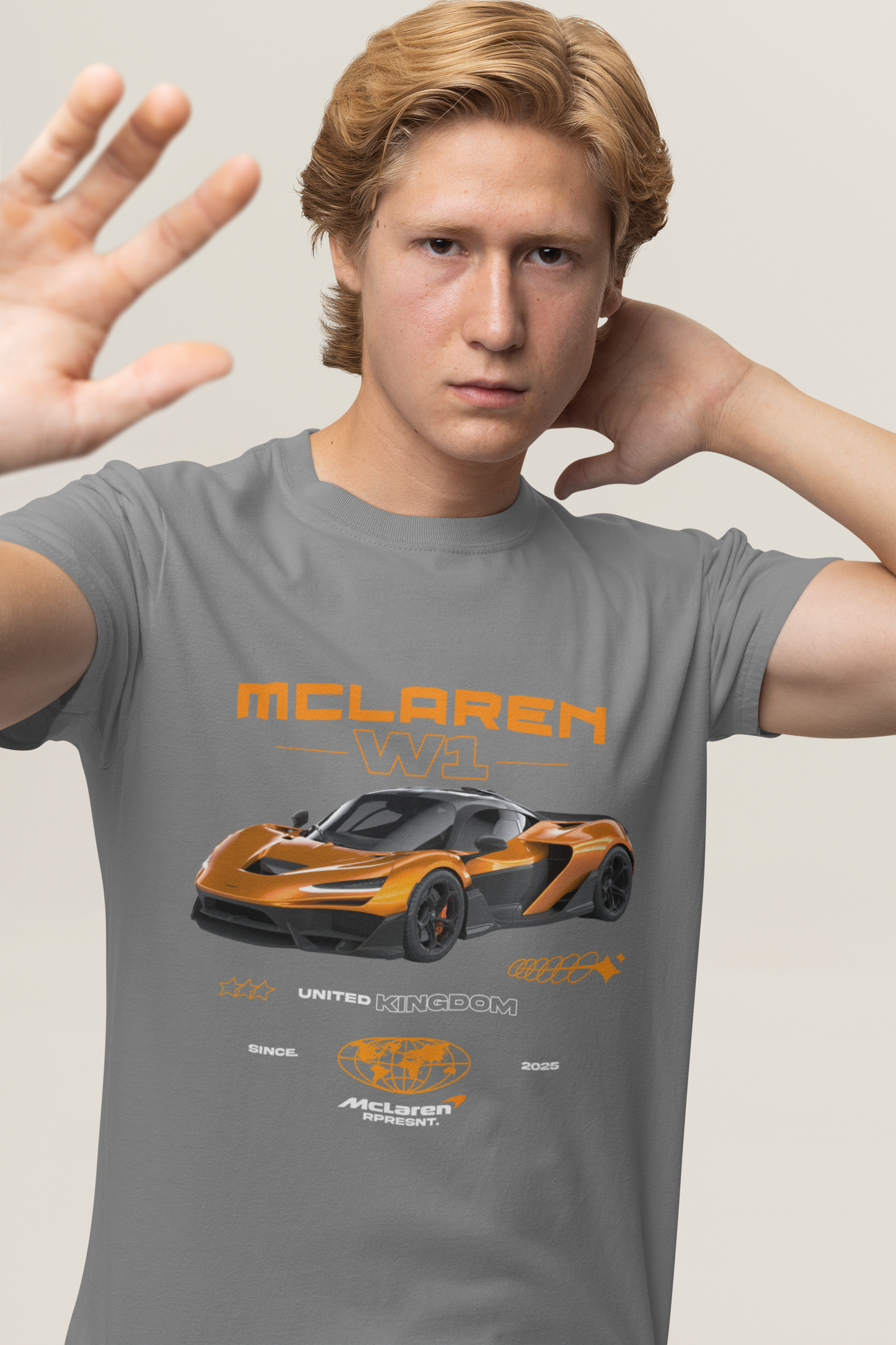 McLaren W1 Concept Graphic T-Shirt — Photo & Poster Layout