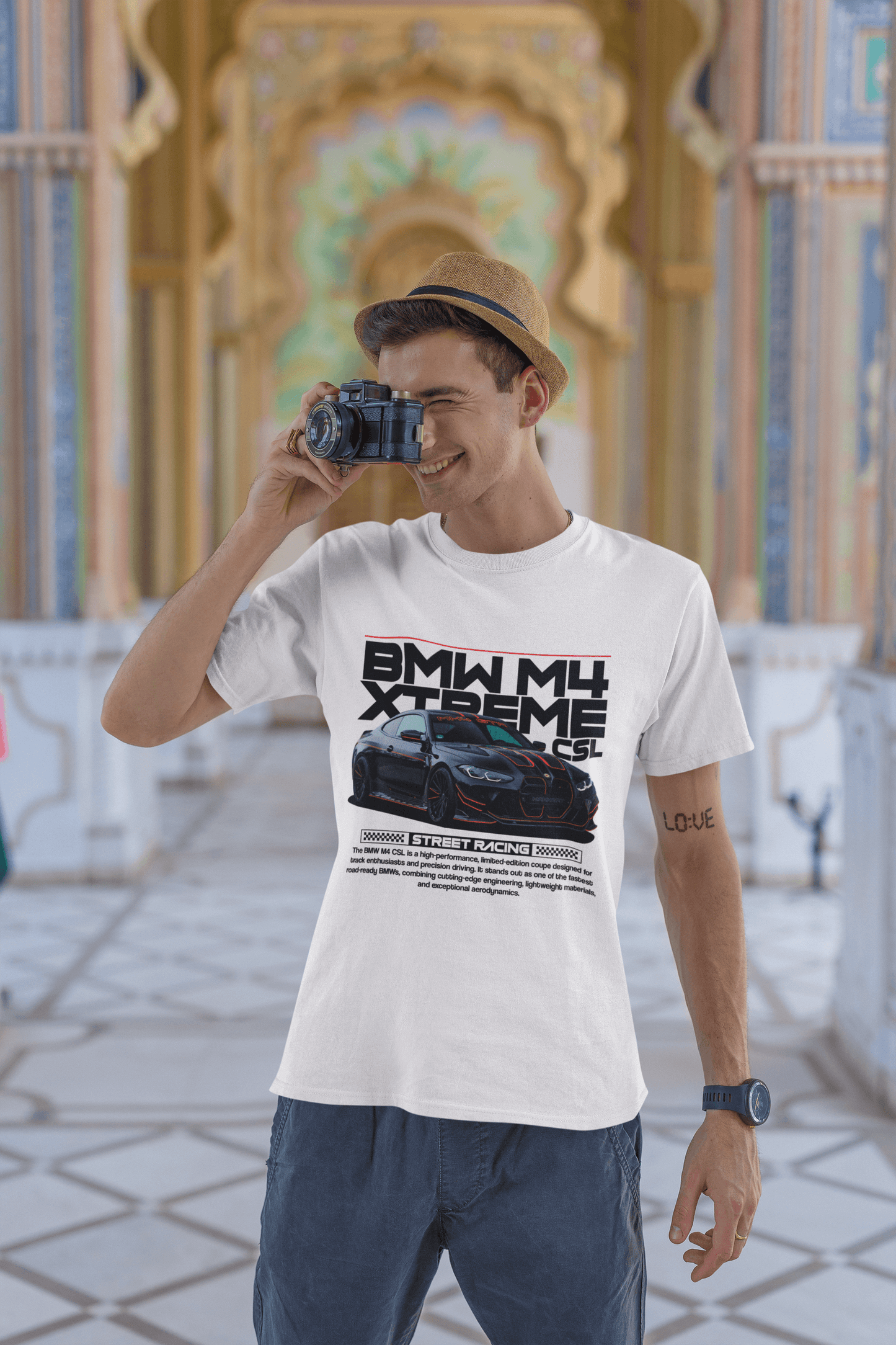 BMW M4 CSL Xtreme Custom Graphic Tee - Personalized Lightweight Legend Technical Shirt