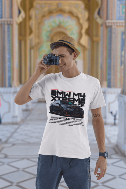 BMW M4 CSL Xtreme Custom Graphic Tee - Personalized Lightweight Legend Technical Shirt