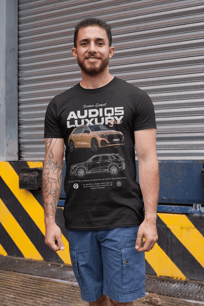 Audi Q5 Graphic T-Shirt — Blueprint + Photo