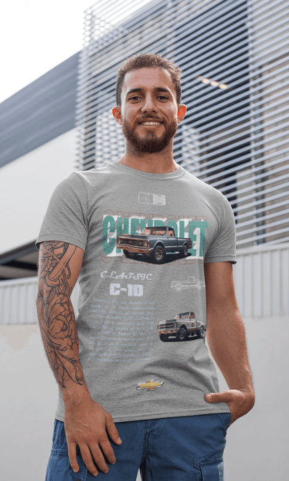 Chevrolet C‑10 Classic Pickup Graphic T‑Shirt - Retro Poster Artwork