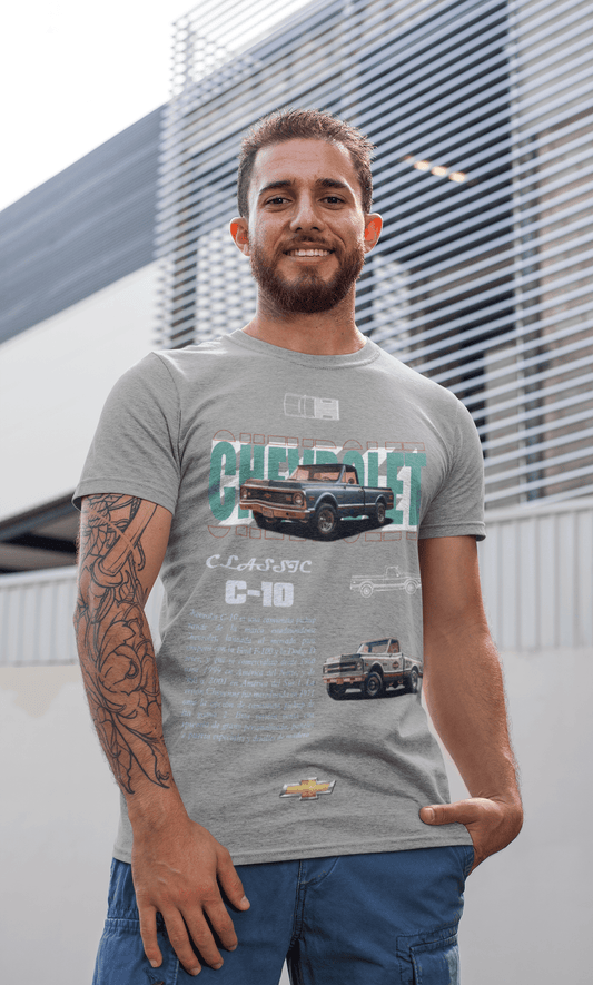 Chevrolet C‑10 Classic Pickup Graphic T‑Shirt - Retro Poster Artwork