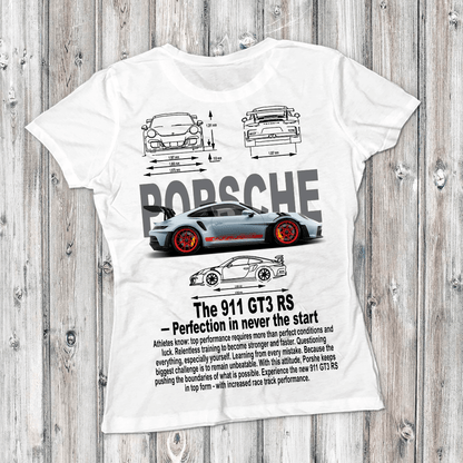 Porsche 911 GT3 RS Graphic Tee — Blueprint Perfection Poster