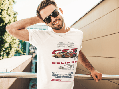 Mitsubishi Eclipse GST Graphic T-Shirt — Blueprint Style