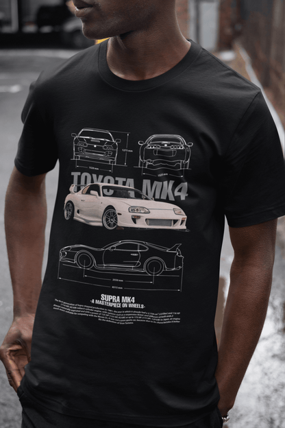 Toyota Supra MK4 Graphic T-Shirt — JDM Blueprint