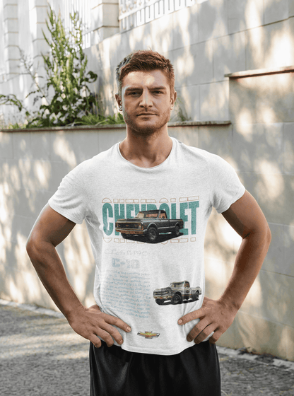 Chevrolet C‑10 Classic Pickup Graphic T‑Shirt - Retro Poster Artwork