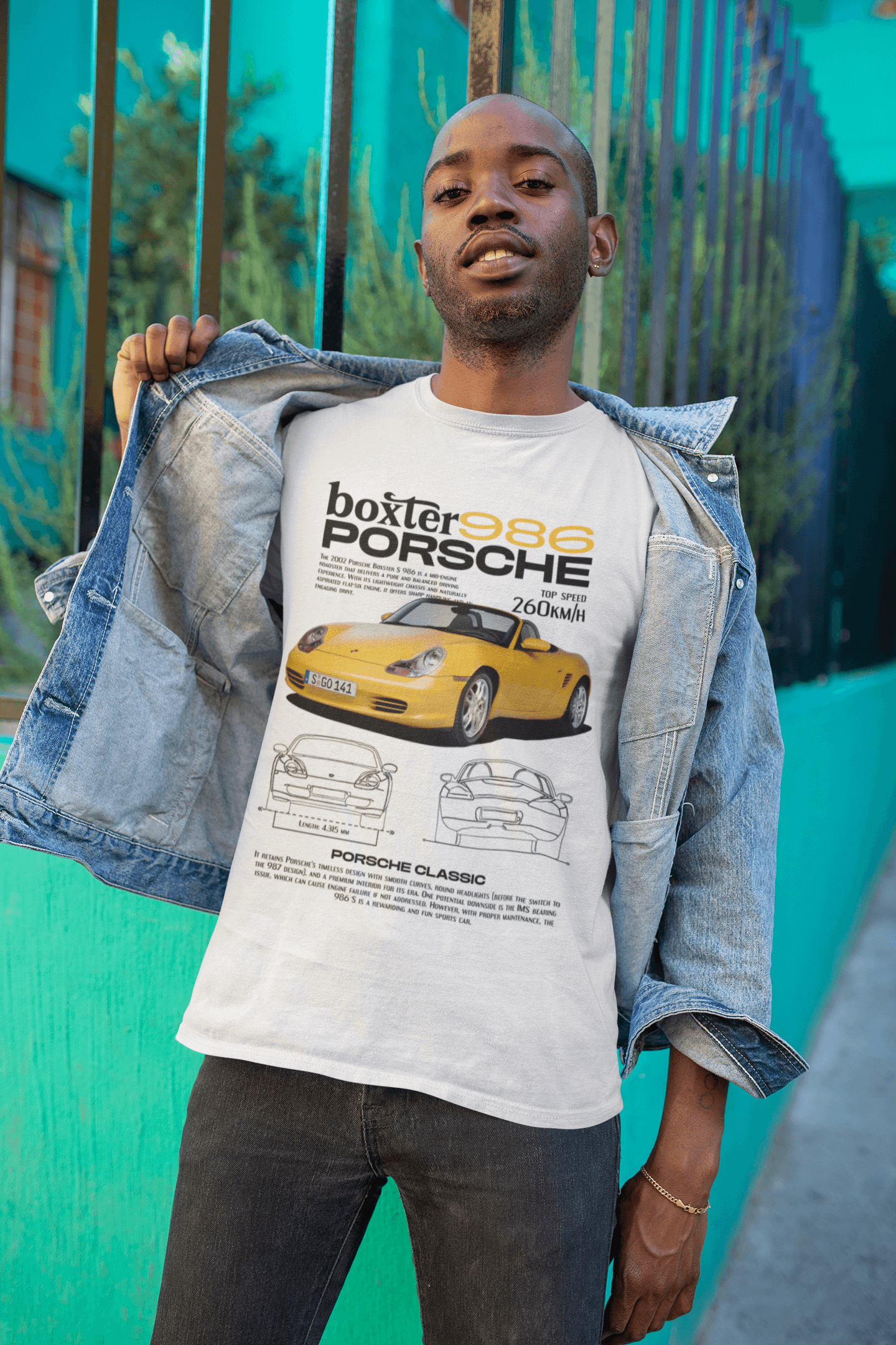 Porsche Boxster 986 Graphic Tee — Classic Roadster Poster