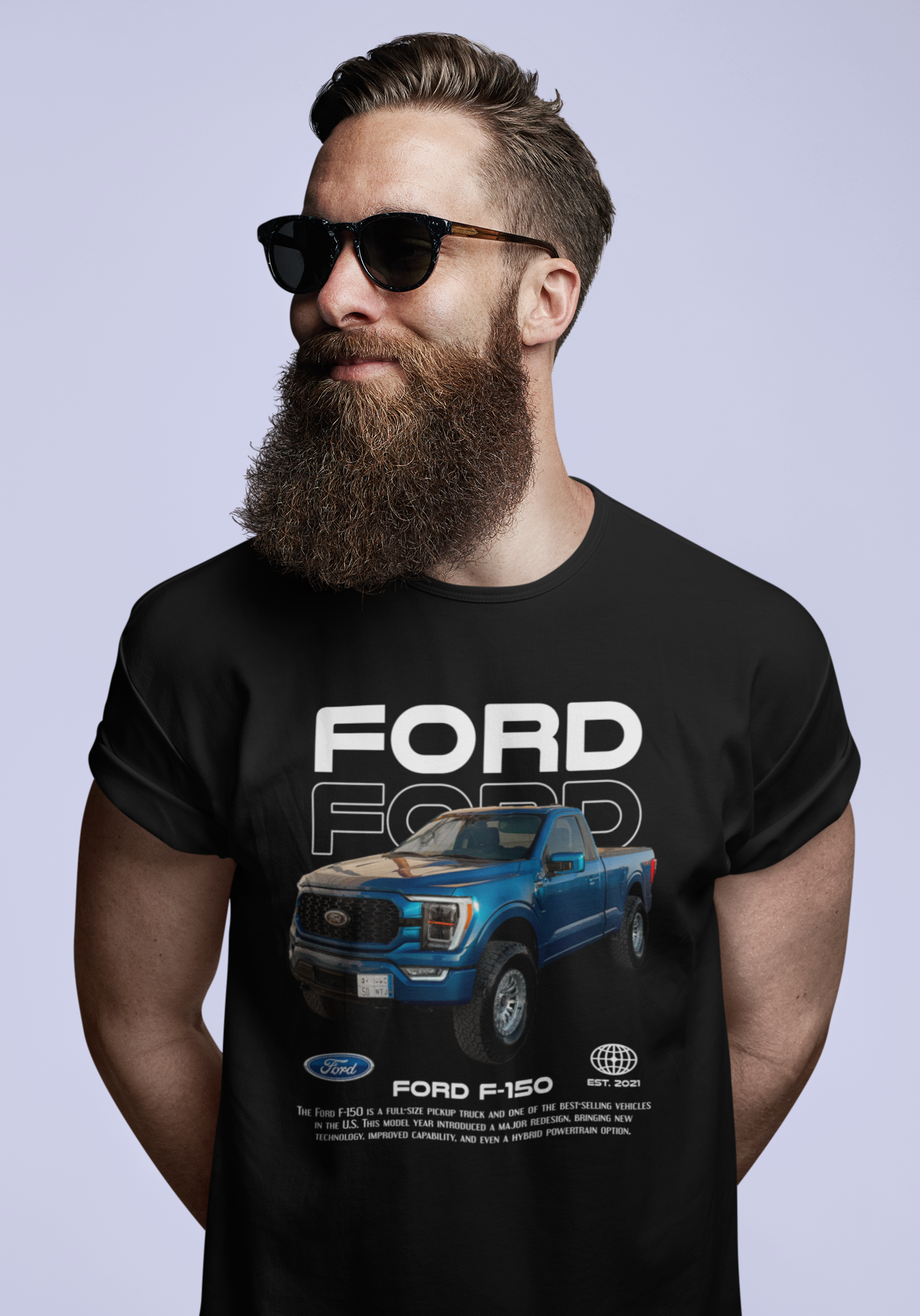 Ford F‑150 Pickup Graphic T‑Shirt — Photo Poster Artwork