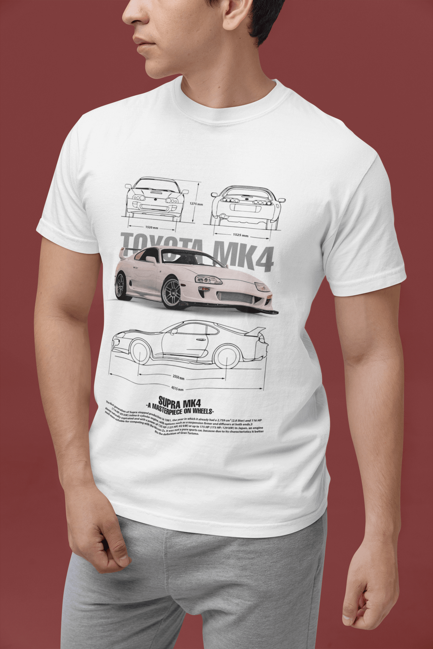 Toyota Supra MK4 Graphic T-Shirt — JDM Blueprint