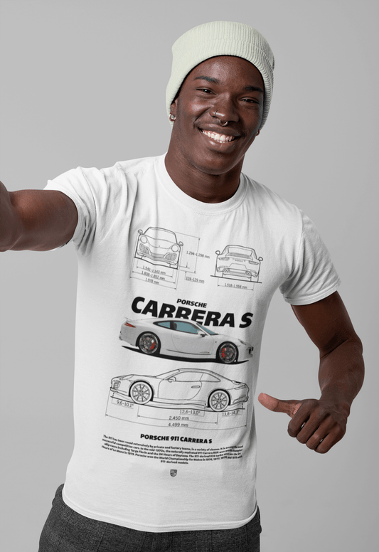 Porsche 911 Carrera S Graphic T-Shirt — Blueprint Spec Sheet