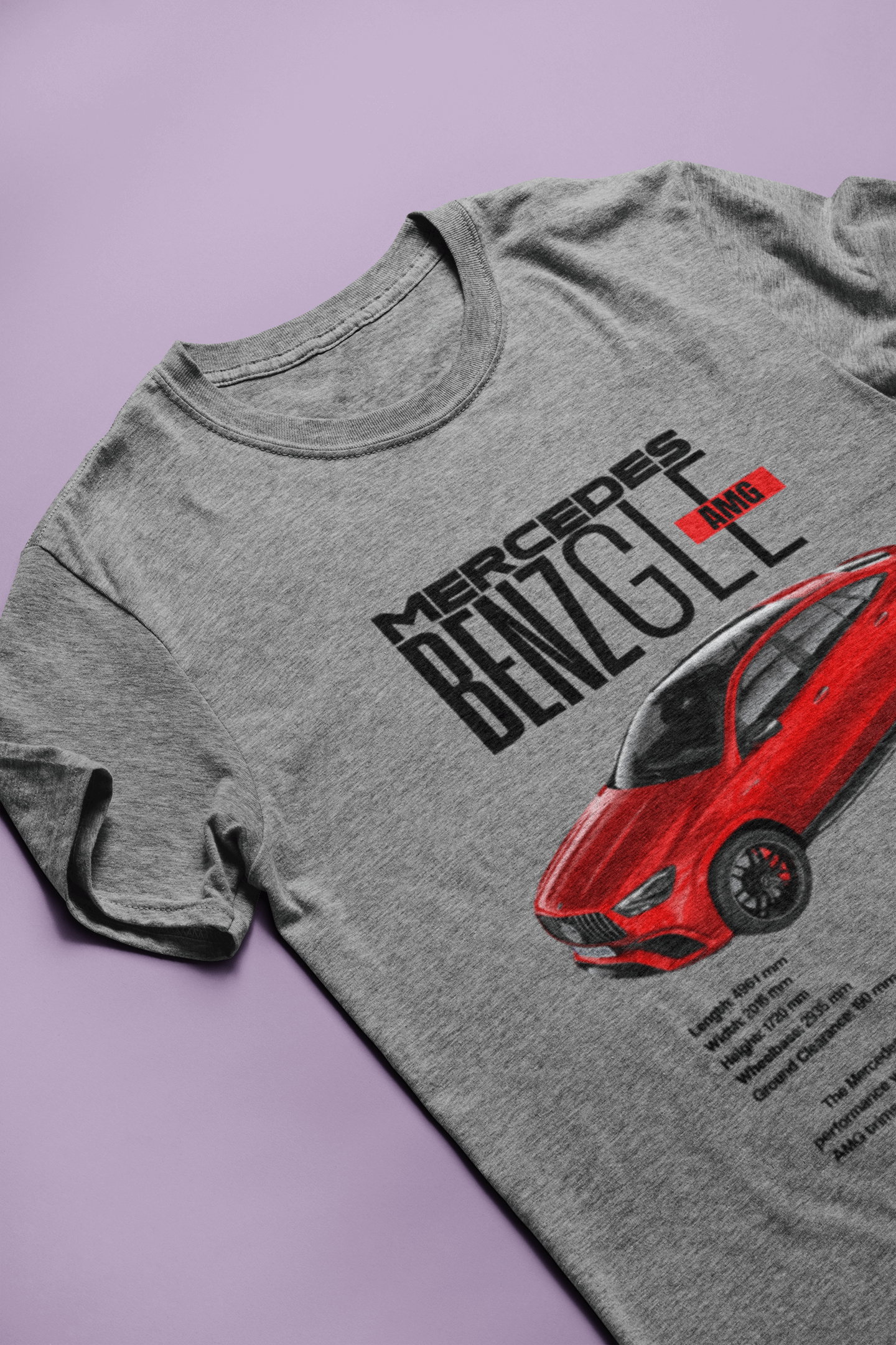 Mercedes-Benz GLE Coupe AMG Graphic T-Shirt — Racing Poster Artwork