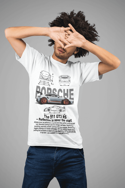 Porsche 911 GT3 RS Graphic Tee — Blueprint Perfection Poster