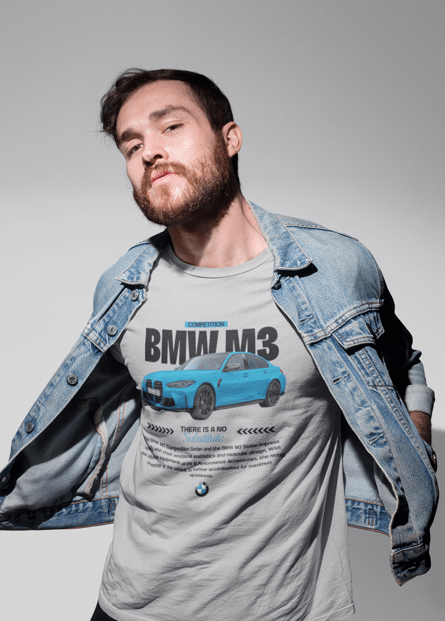 BMW M3 Competition Custom Graphic Tee - Personalized G80 Performance Blueprint Shirt