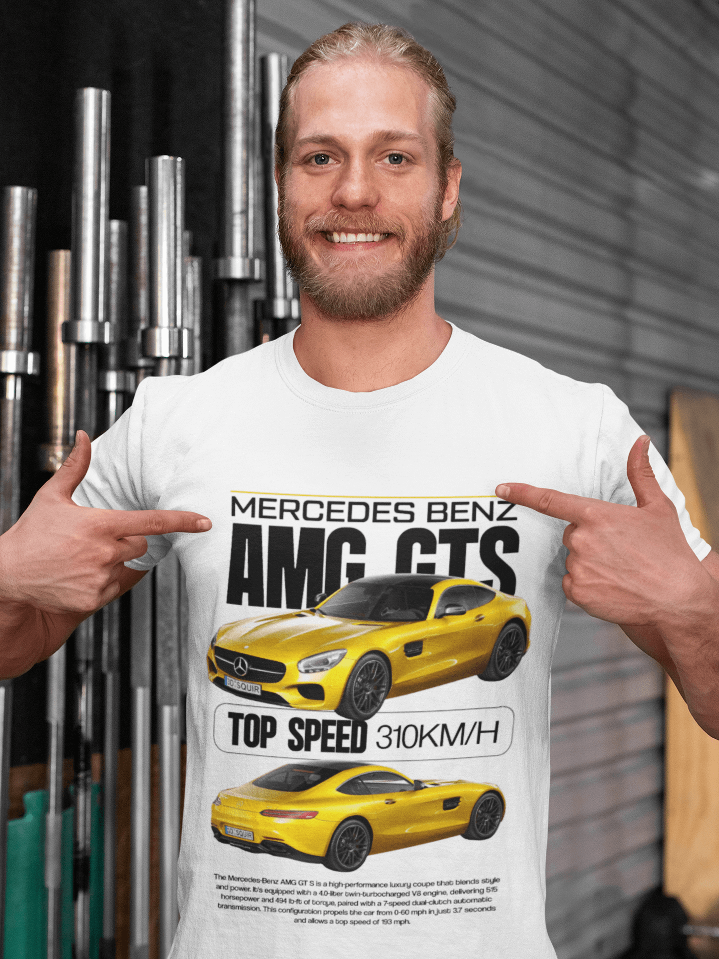 Mercedes‑Benz AMG GT S Graphic T‑Shirt — Photo & Poster Layout