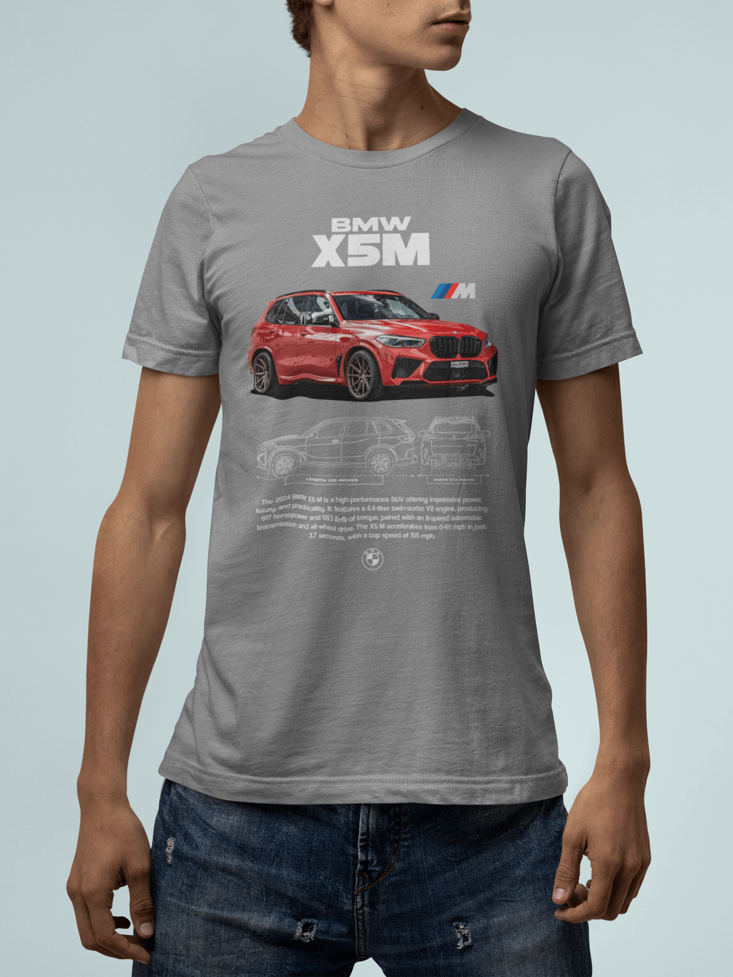 Custom Automotive Technical Blueprint Graphic Tee - Personalized Gearhead Shirt