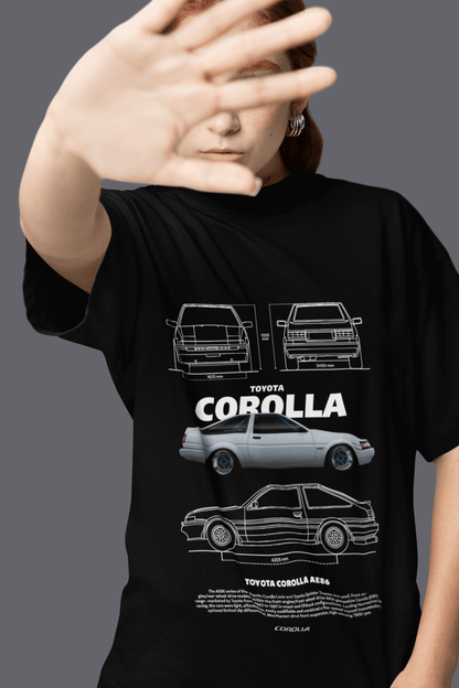 Toyota Corolla AE86 Graphic T-Shirt — Classic Blueprint