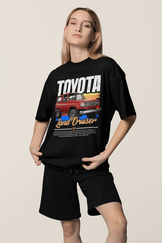 Toyota Land Cruiser Graphic T-Shirt — Retro Off-Road Poster