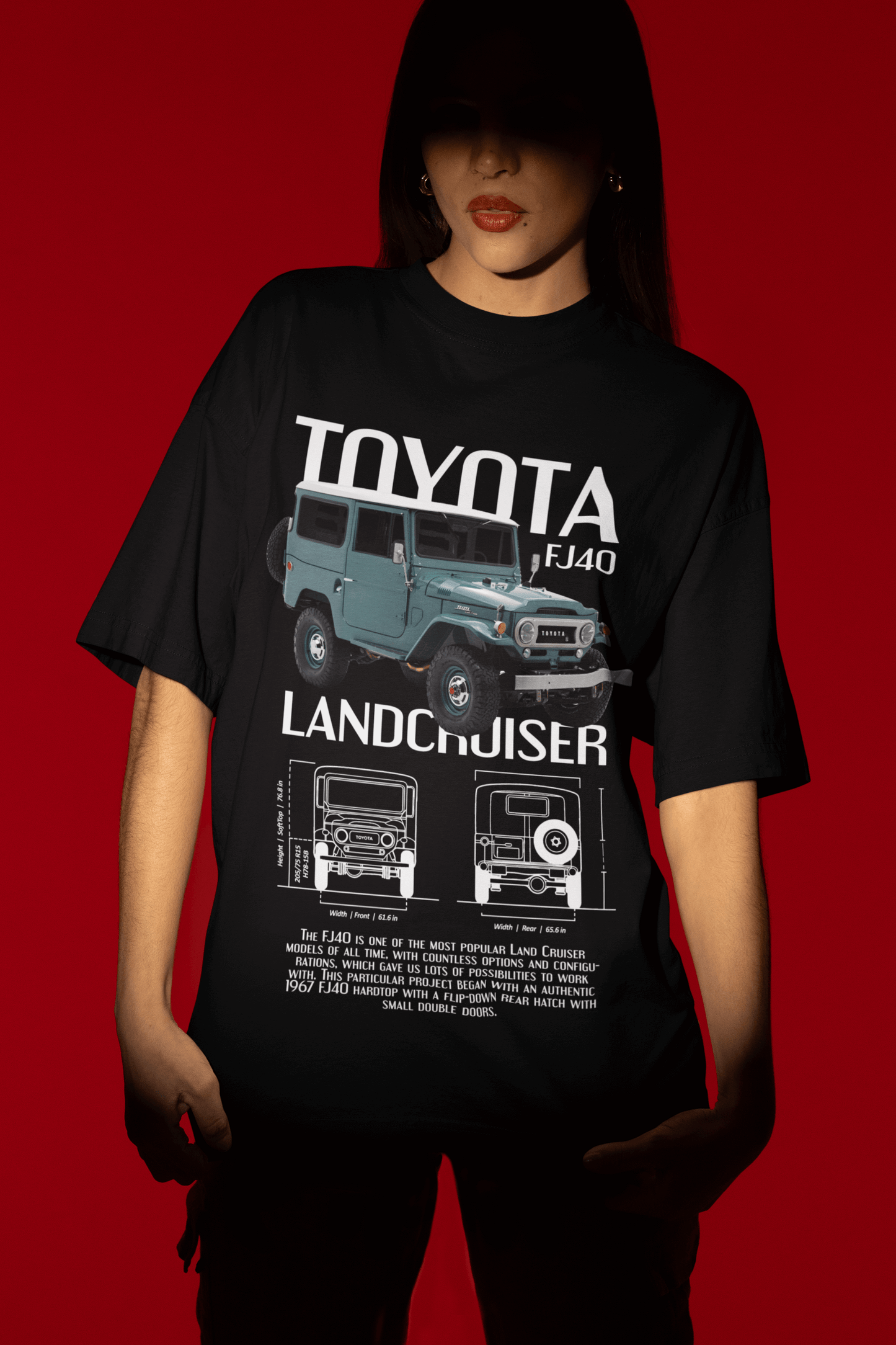 Toyota FJ40 Land Cruiser Graphic T-Shirt — Off-Road Blueprint