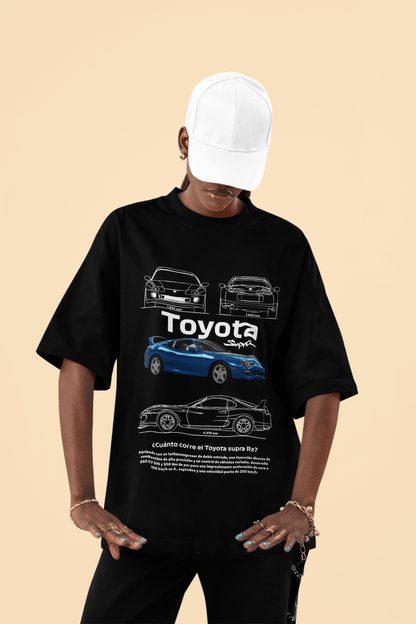 Toyota Supra RZ MK4 Graphic T-Shirt — Blueprint Poster