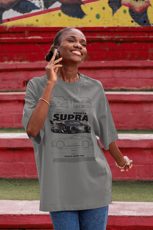 Toyota Supra RZ MK4 Graphic T-Shirt — Blueprint Poster