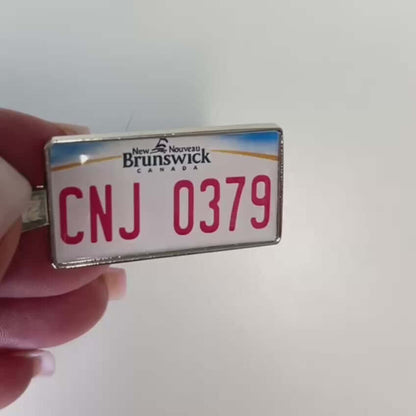 New Brunswick Custom License Plate Keychain