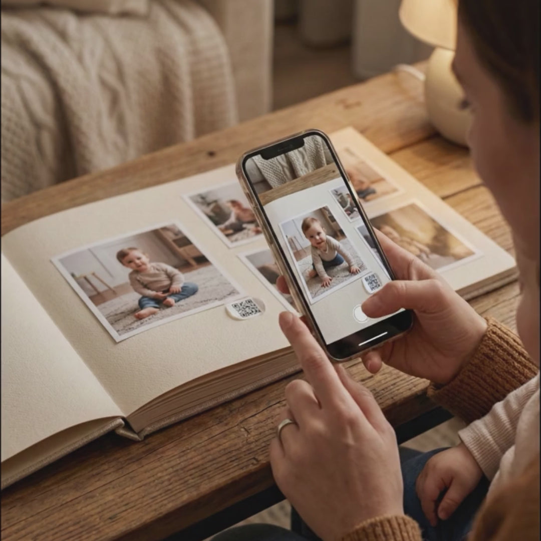 Load video: AR Video Sticker Demo - Baby Album