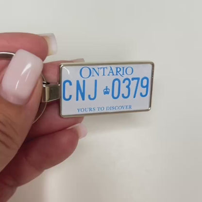 Ontario Custom License Plate Keychain