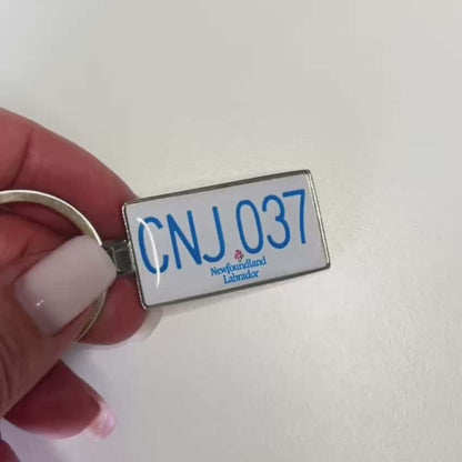 Newfoundland Custom License Plate Keychain