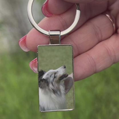 AR Keychain with Pet Photo - Living Memory of Your Beloved Pet