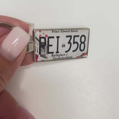 Prince Edward Island Custom License Plate Keychain
