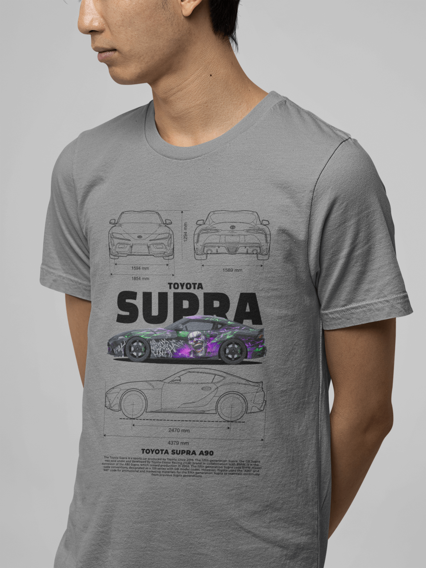 Toyota Supra A90 Graphic T-Shirt — Graffiti Blueprint