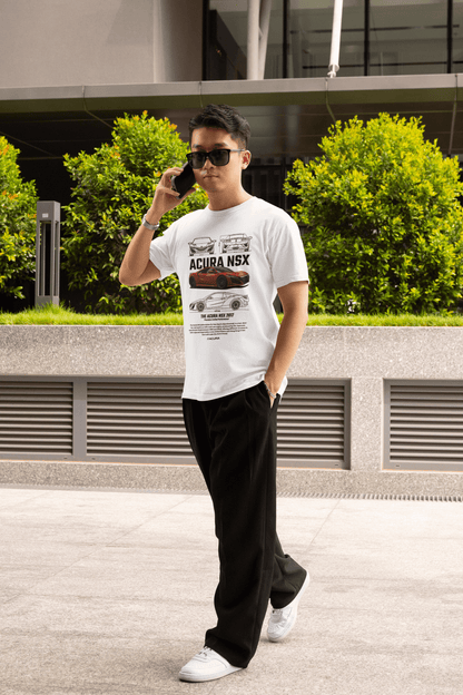 Acura NSX (2017) Graphic T-Shirt — Blueprint + Photo