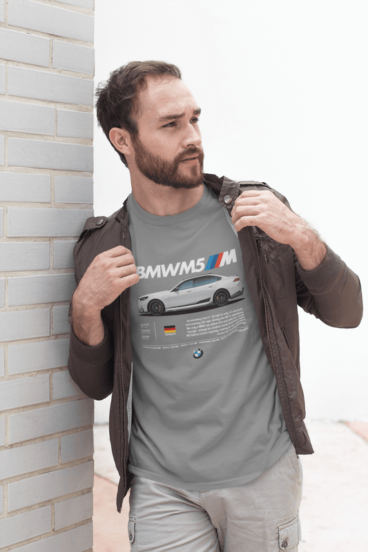 BMW M5 Graphic T‑Shirt - Photo Poster Artwork