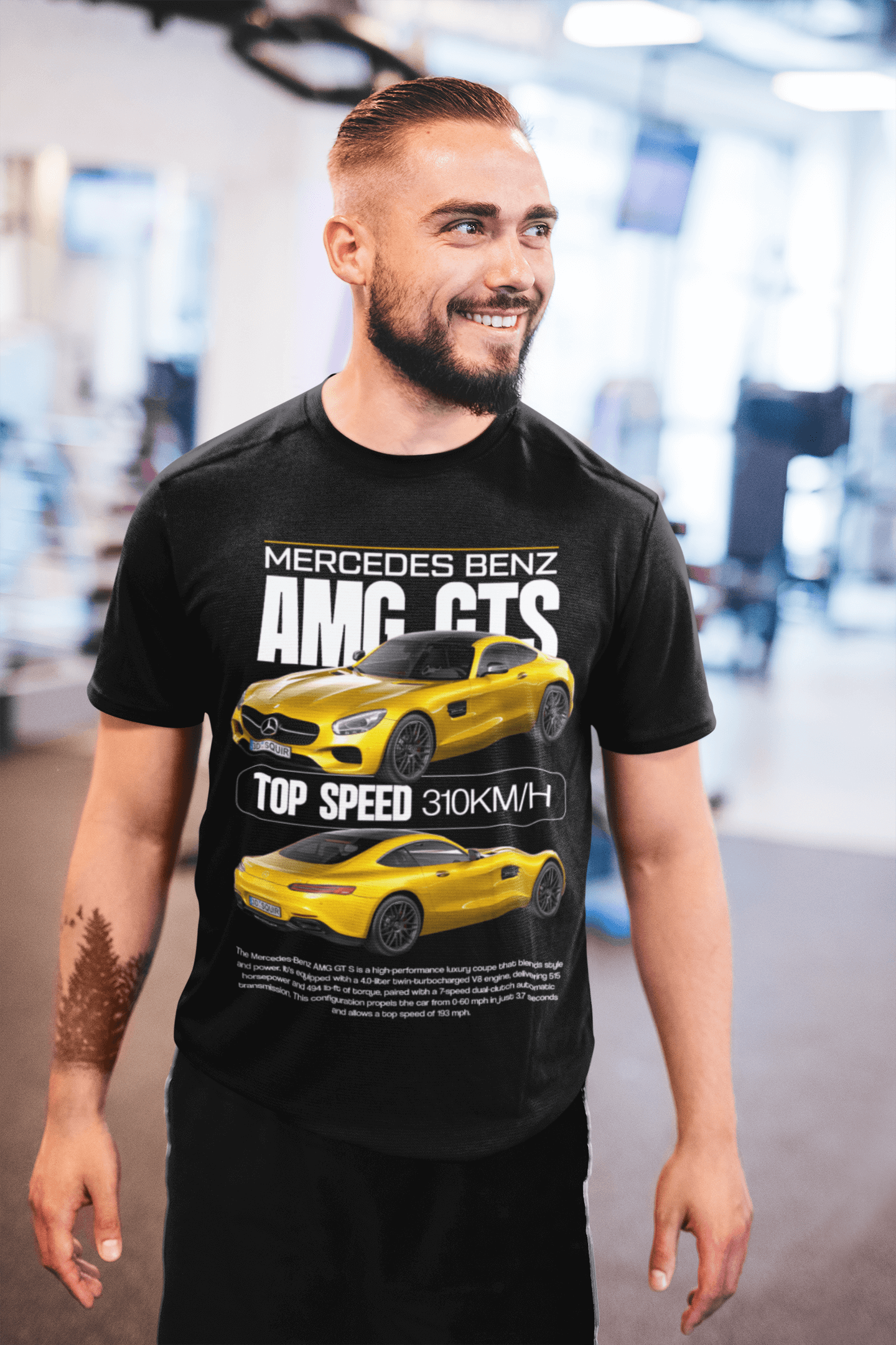 Mercedes‑Benz AMG GT S Graphic T‑Shirt — Photo & Poster Layout